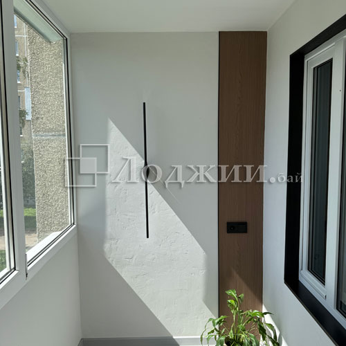 отделка балкона штукатуркой