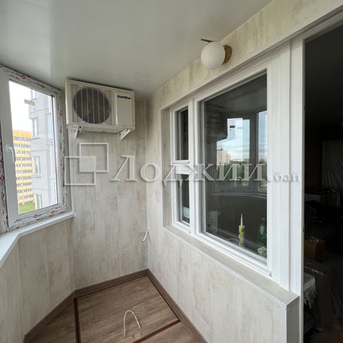 отделка балкона ламинатом