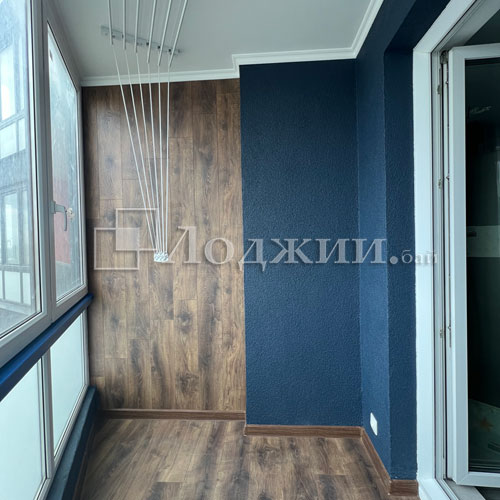 отделка балкона ламинатом